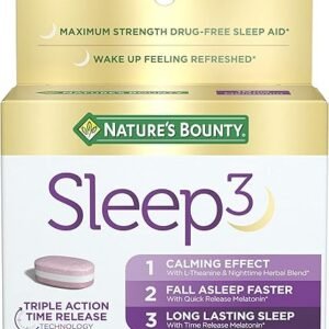 Nature's Bounty Sleep3: Drug-Free 10mg Melatonin Aid