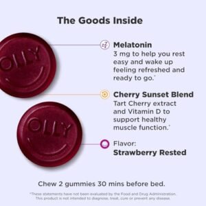 OLLY Muscle Recovery Sleep Gummies: Rest & Restore Naturally!