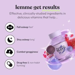 Rest Easy: Vegan Lemme Sleep Gummies with Melatonin & Herbs