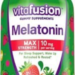 Vitafusion Max Strength Melatonin Gummies - 10 mg Strawberry