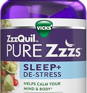 ZzzQuil PURE Zzzs Gummies: De-Stress & Sleep Naturally